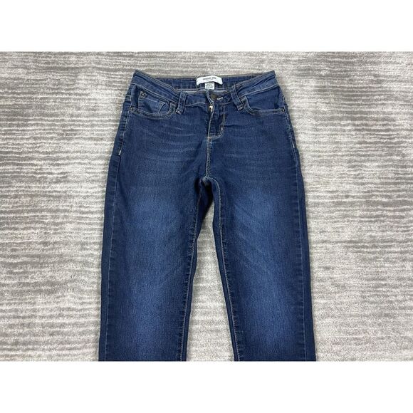 Creative Soul Jeans Juniors 3 Blue Dark Wash Skinny‎ Cotton Blend - Picture 2 of 10